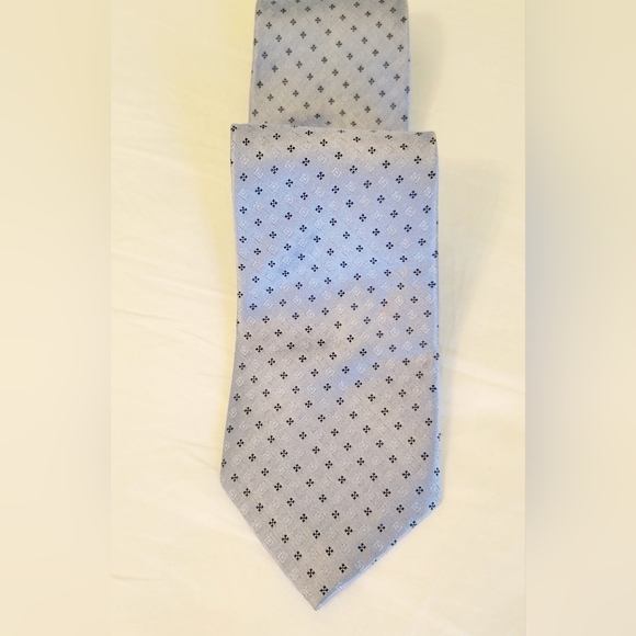 DKNY by Donna Karan Men's 100% Silk Tie Blue Pattern ~ Designer NWOT - Picture 4 of 5